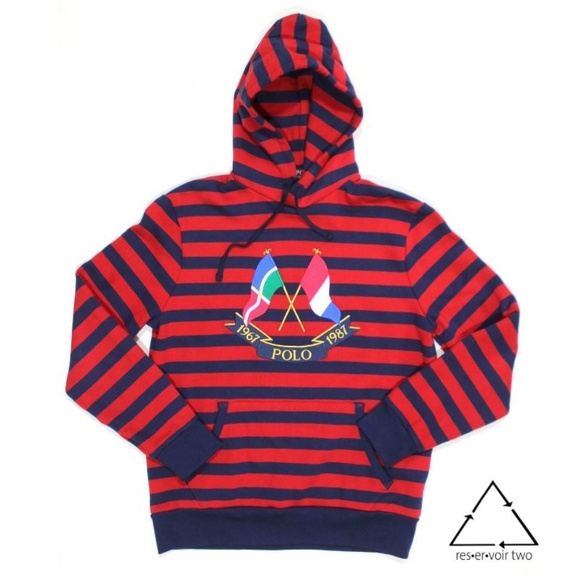 polo ralph lauren cross flags hoodie